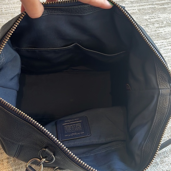 Like New navy blue Coach convertible purse. - Picture 4 of 7